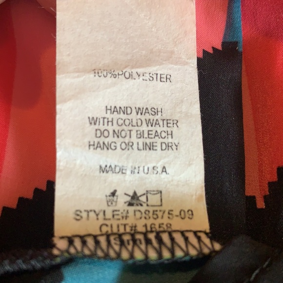 Peaches N Cream Multi Color Chevron Print Dress. - Picture 8 of 8